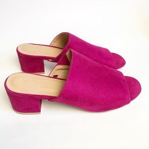 Suede Mules